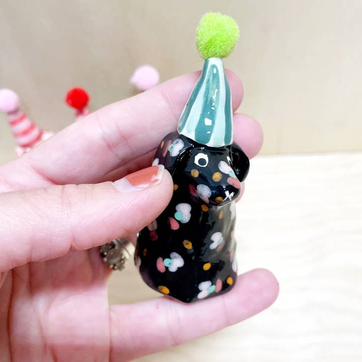 By Bianca Rae - Wholesale Decorative Figurine - Party Minis! Mini Party Dogs in Party Hats.1