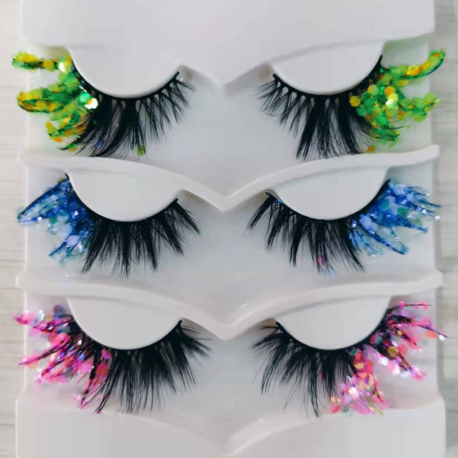 SugarQuoteMeNot LLC - Wholesale False/Fake Eyelashes - Glam Glow-in-the-Dark & Luminous Glitter Glam Eyelashes32