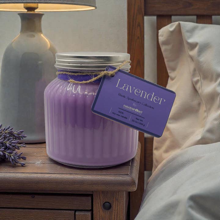 Lavender – Rustic Hand Poured Candle for wholesale by Havenpoint Candle Company