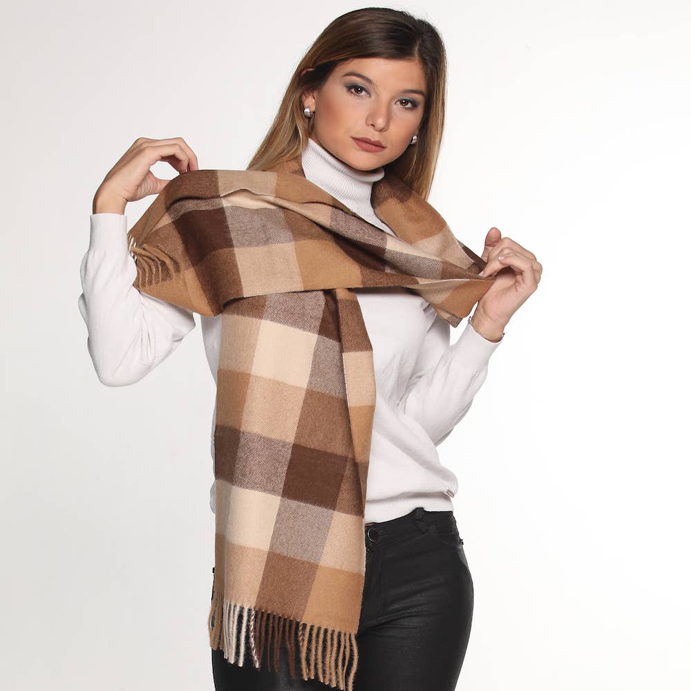 Evelyn Brooks - Vendita all'ingrosso Sciarpa - Donna - SCIARPA 100% PURA LANA PERUVIANA IN ALPACA REVERSIBILE8