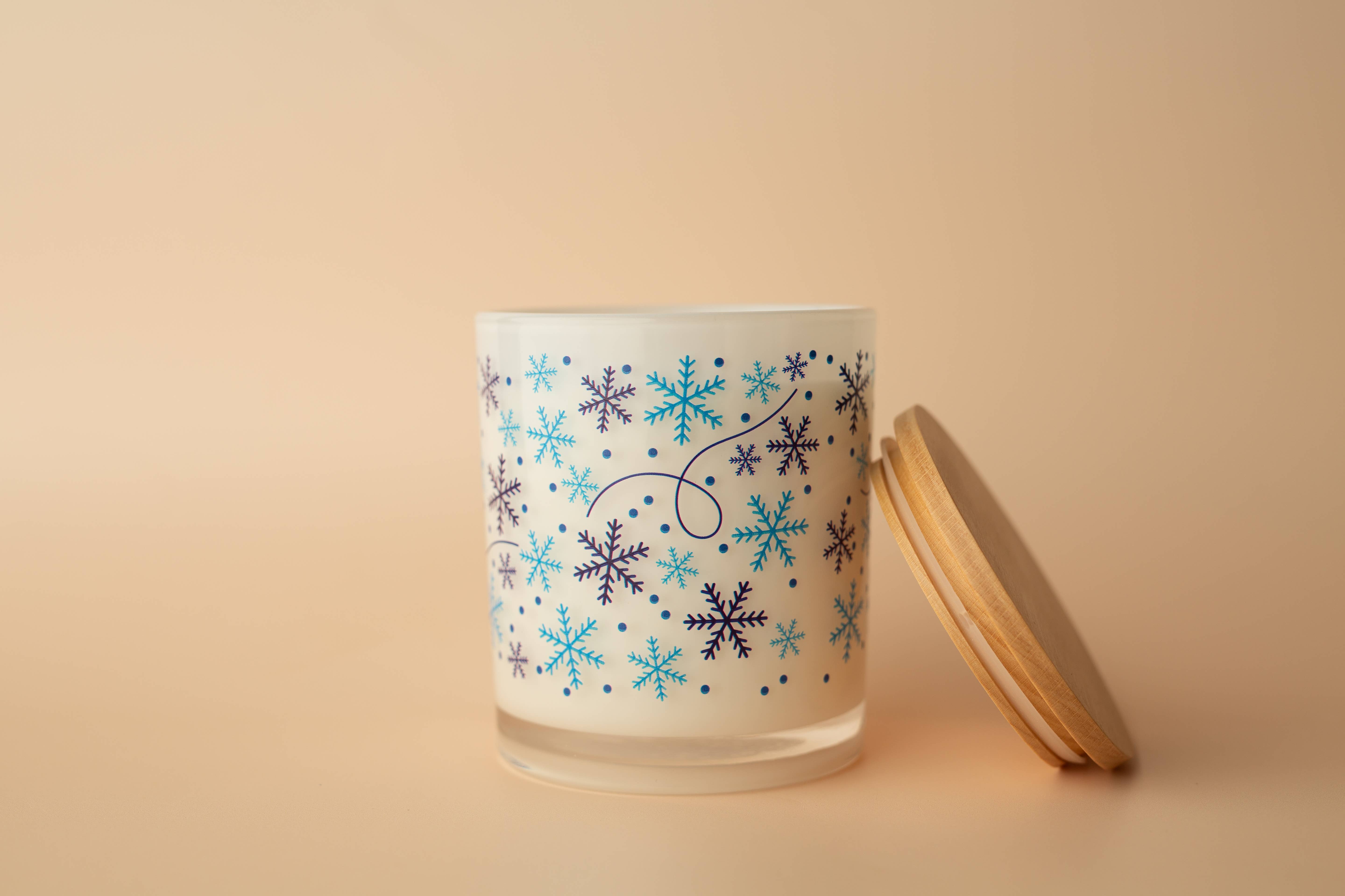 Unplug Soy Candles - Wholesale Jar/Filled Candle - Snow Flurry Holiday Winter Soy Candle1