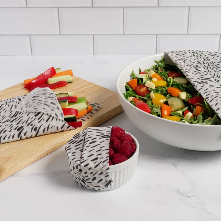 Z Wraps 3-Pack Reusable Beeswax Food Wrap in Deryn for wholesale by Z Wraps