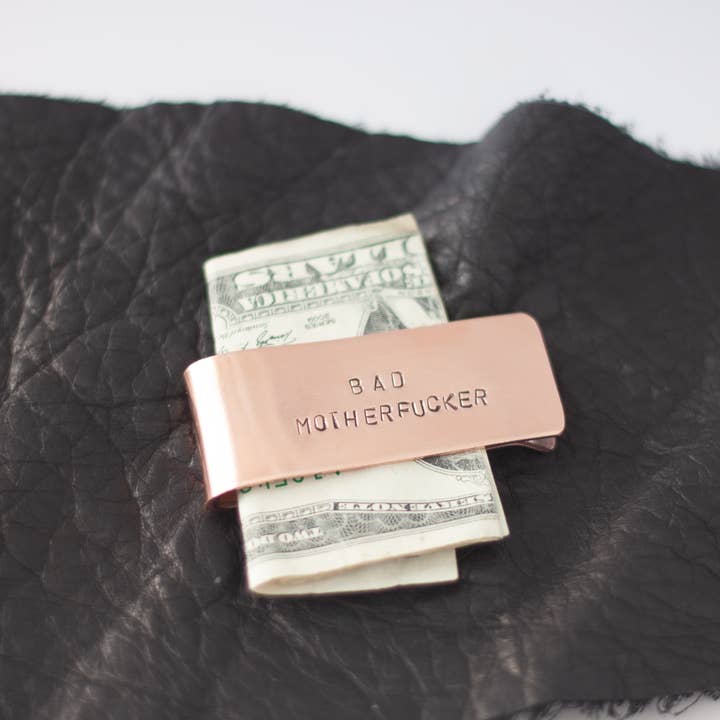 Lux + Luca Jewelry Co. – wholesale Money clip – Unisex – Money Clip Unisex Snarky Bad Motherfucker