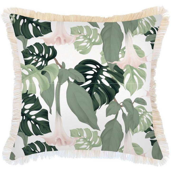 Housse de coussin - Coastal Fringe - Hanoi - 60 cm x 60 cm pour la vente par Escape To Paradise