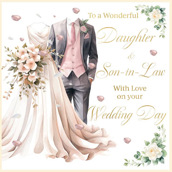Rose Large Daughter & Son-in-Law Wedding Large Size for wholesale by Rush Design Ltd