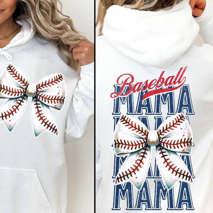 039 Baseball Mama Bow (TRF-1784) for wholesale by Start2Finish