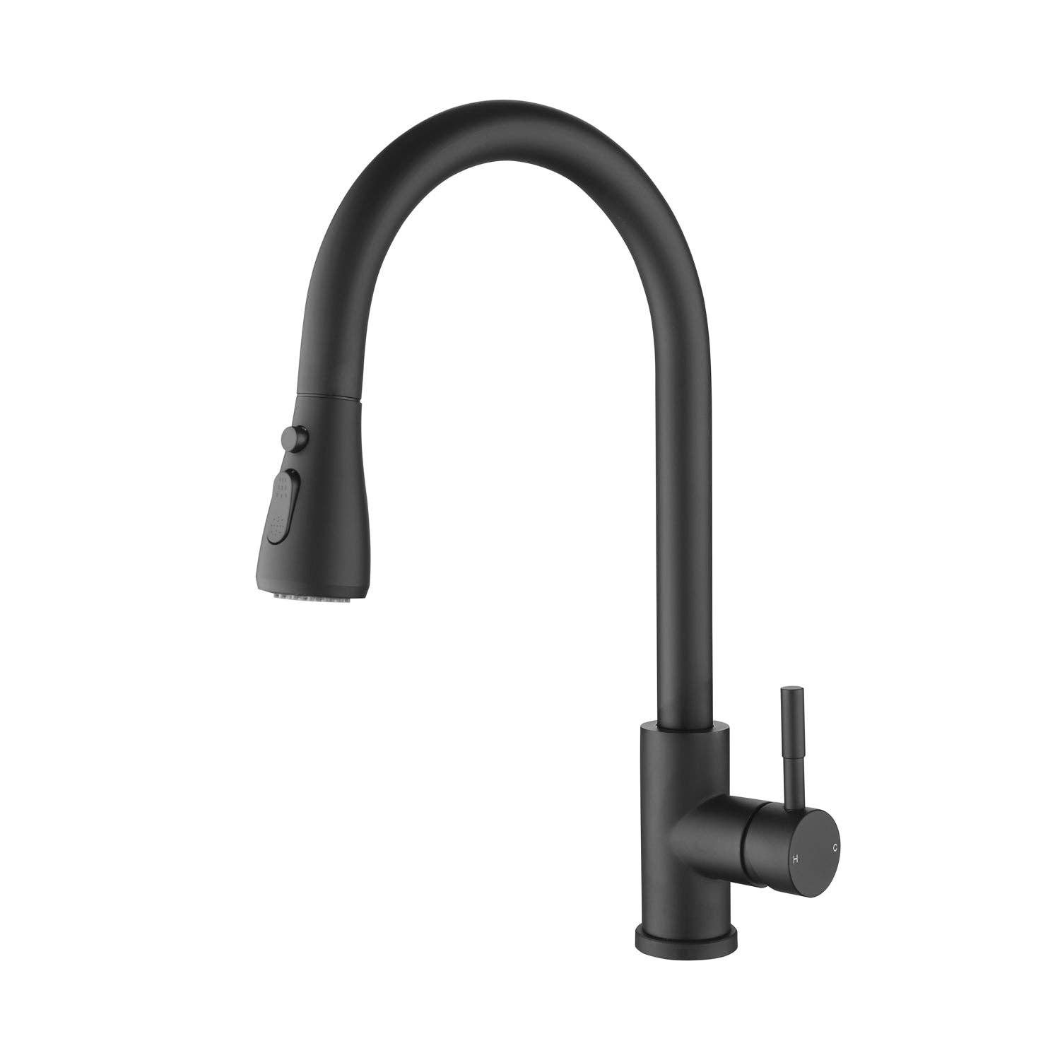39F Inc. - Wholesale Kitchen Tool/Gadget - Matte Black Kitchen Faucet with Pull-Out Sprayer1