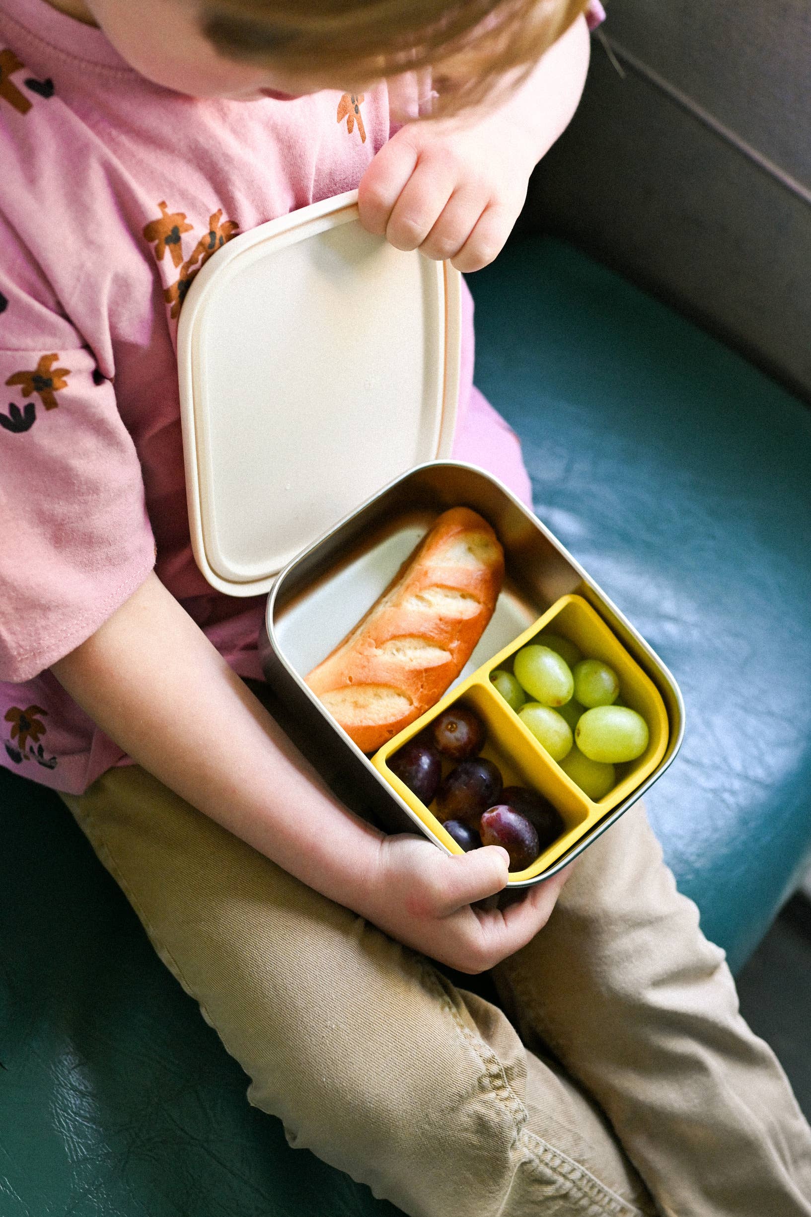 the cotton cloud - Wholesale Lunch Bag/Box - Kids - STAINLESS STEEL LUNCHBOX with compartments Funky Dogs12