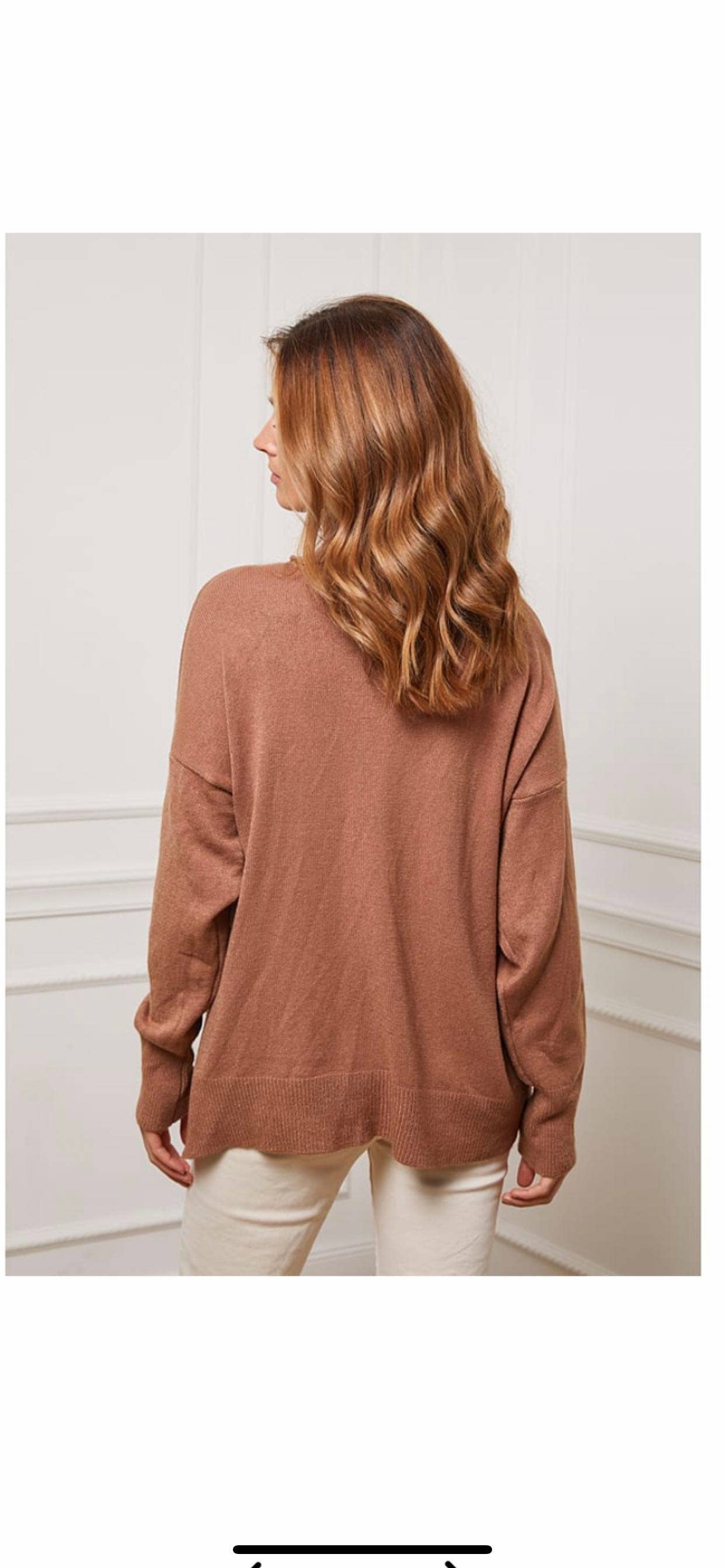 LÉA & LUC – wholesale Knitted jumper – Women′s – Turtleneck sweater with pockets REF. 003038