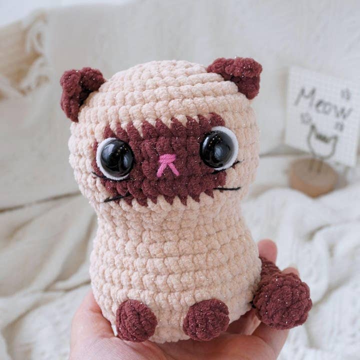 TOMOPOD LLC - Wholesale Stuffed/Plush Toy - Kids & Baby - Crochet Chonky Cats, Cute Amigurumi Cat Plushies 7