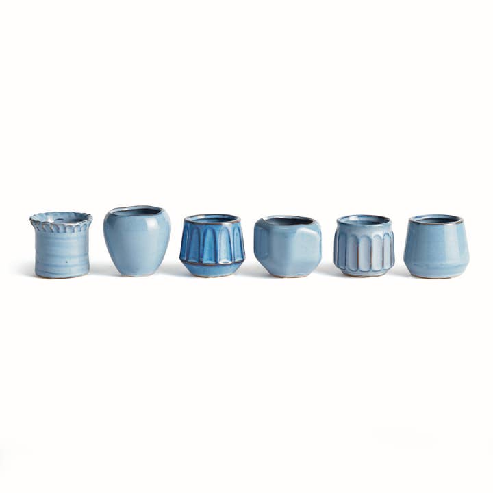 Dezie Mini Pots, Blue for wholesale by Napa Home & Garden
