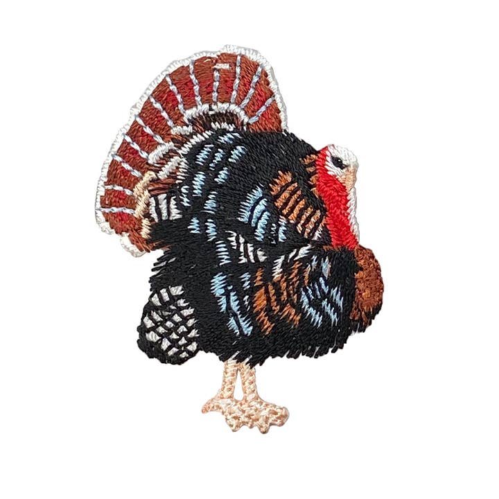 Peru Selvagem Realista Ave de Caça, Patch Termocolante de Caça de Aves por atacado de Wholesale Applique