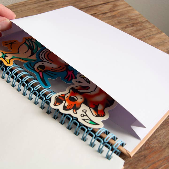 Curlworks - Wholesale Sticker - Menagerie Hardcover Sticker Collecting Book2