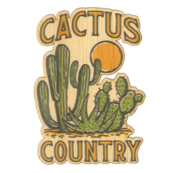 Cactus County #2 for wholesale by Bamboo Wood Stickers