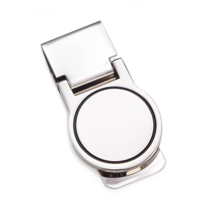 Silver Plated Hinged Money Clip for wholesale by BeyBerk International