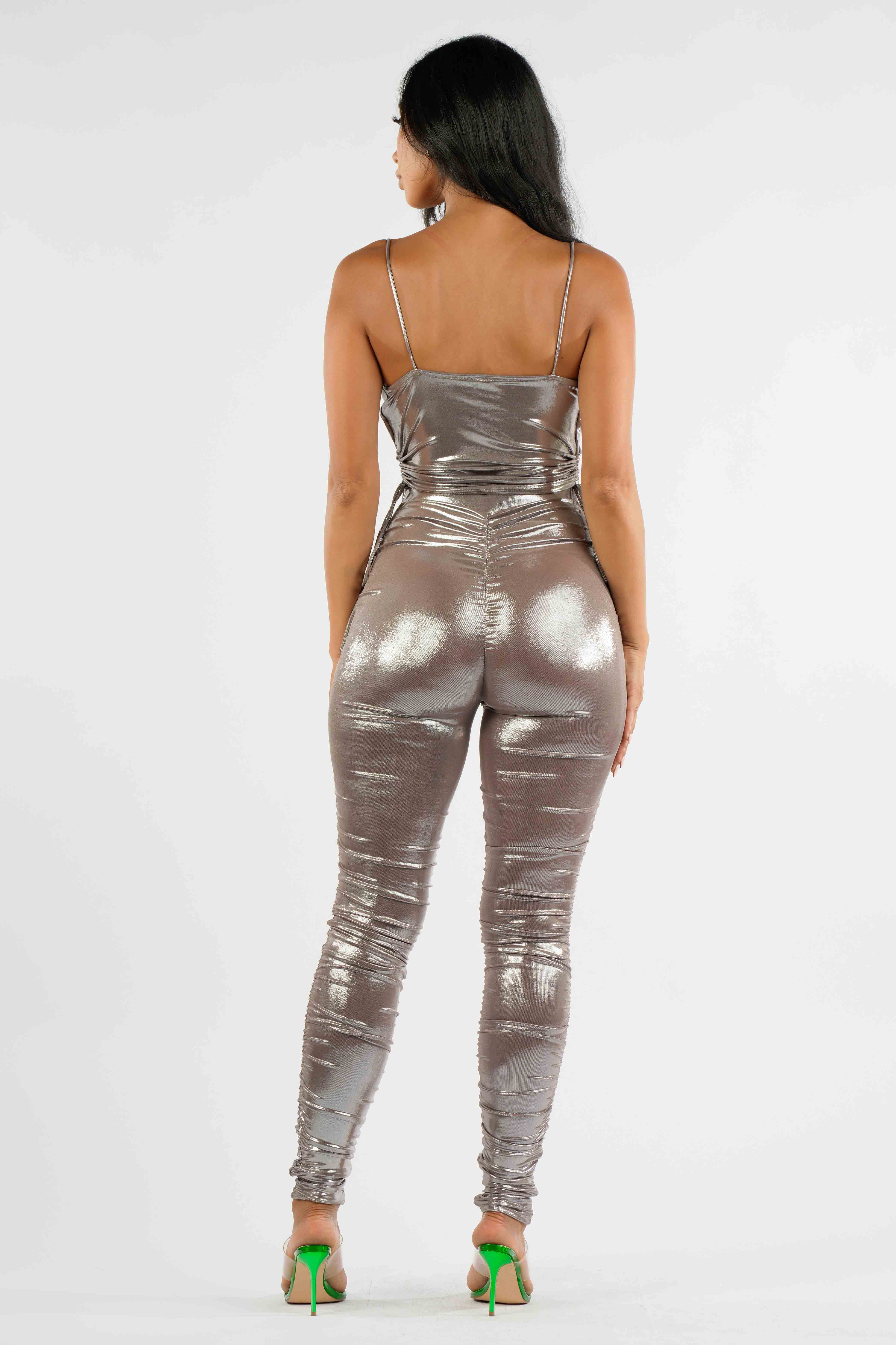 K Too - Wholesale Top & Pant Set (NOT Loungewear) - Women's - Metallic ruched set6