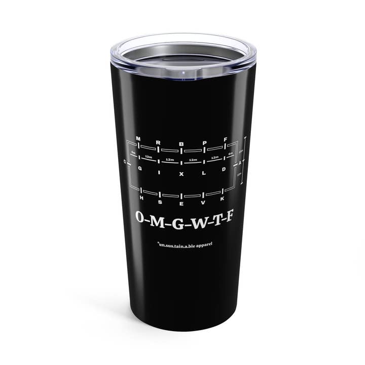Tumbler 20oz - OMGWTF - Dressage for wholesale by un.sus.tain.a.ble equestrian