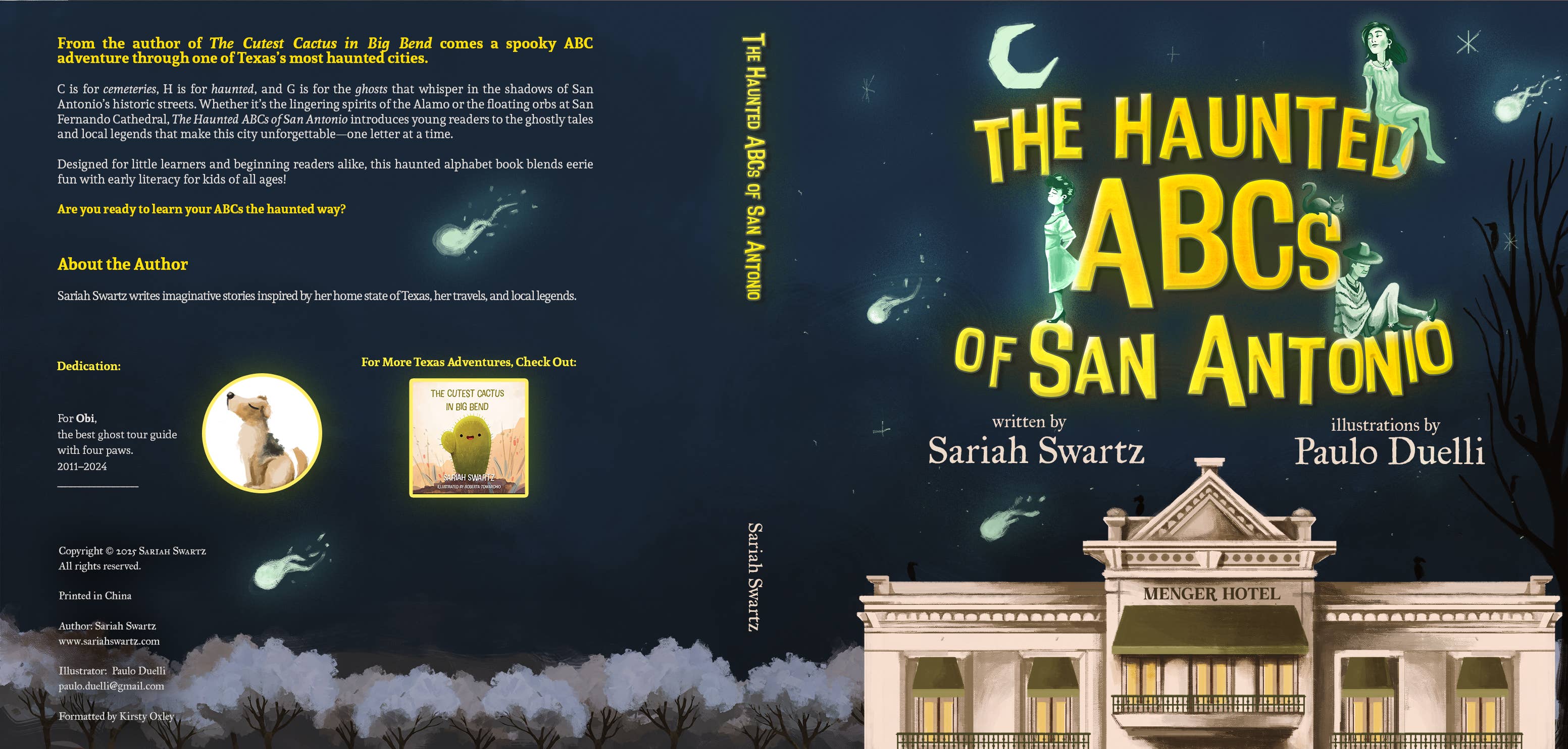 Sariah Swartz Books - Wholesale Early Reader Book (6-8) - The Haunted ABCs of San Antonio