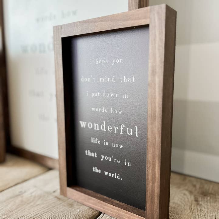 Lily and Sparrow - Wholesale Sign - I Hope You Don’t Mind Wood Sign | Mother's Day Gifts