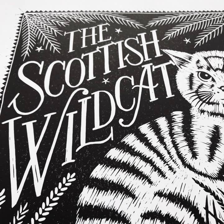Alexandra Snowdon – wholesale Art print – Scottish Wildcat Print1