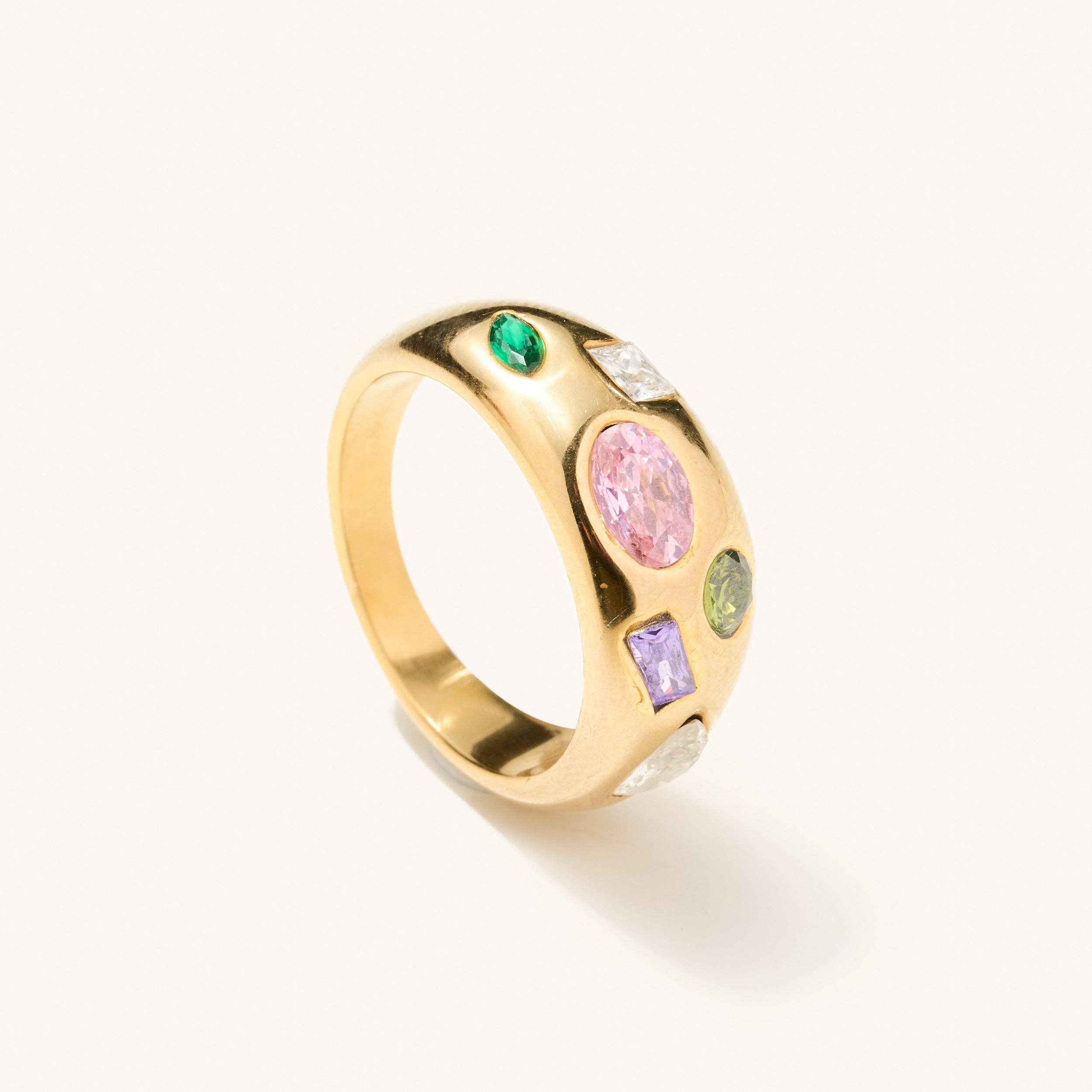 Nikki Smith Designs - Wholesale Multi-Stone Ring - Lizzy Multi Gem Chunky Ring1