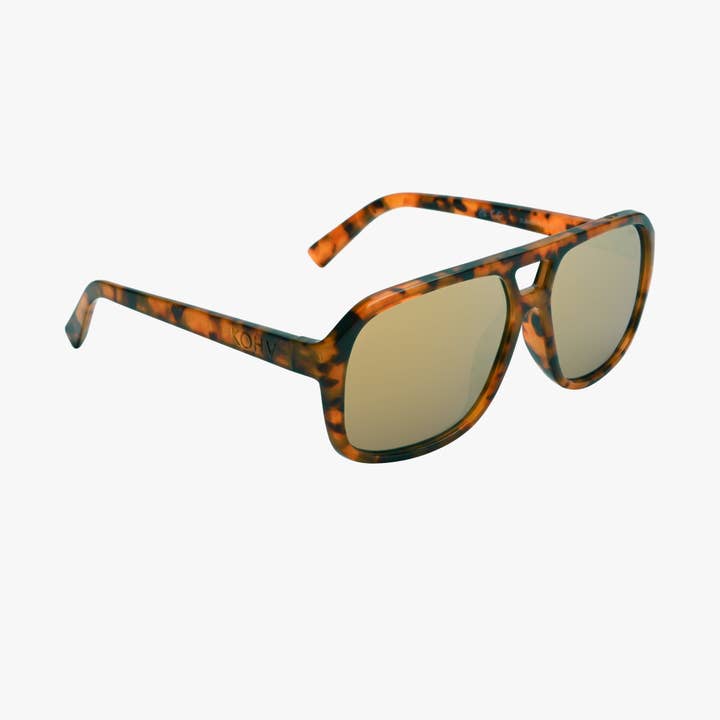 SUMMIT AMBER BRONZE Polarized Trendy Aviator Sunglasses for wholesale on Faire