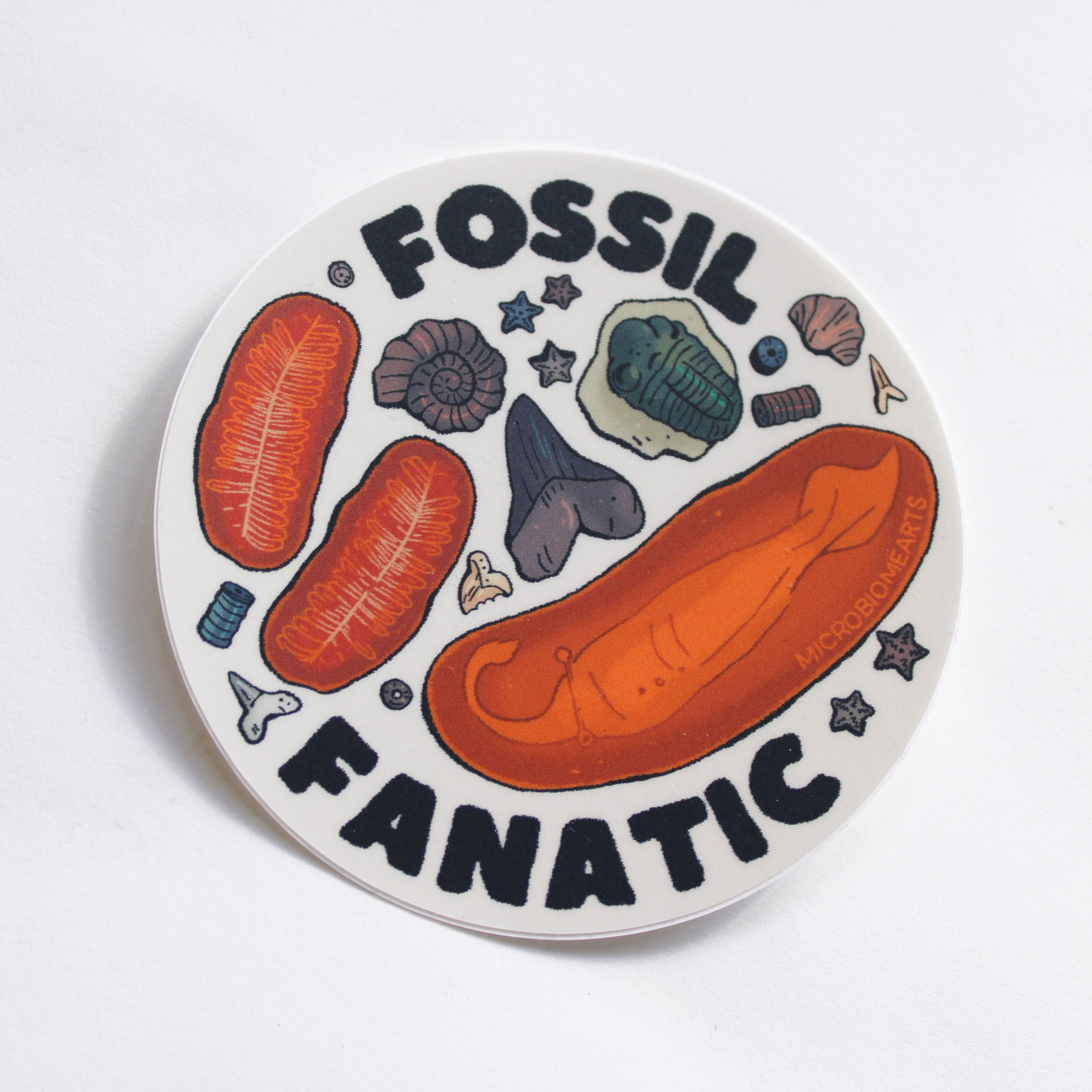 Microbiome Arts - Wholesale Sticker - Fossil Fanatic 3.5” Sticker0