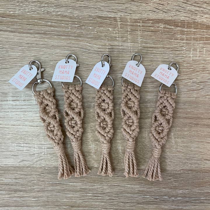 Knotty Mama Studios - Wholesale Keychain - Women's - Macrame Keychain - Boho Style