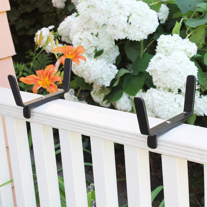 ACHLA Designs - Wholesale Outdoor Ornament/Decor - 6" Flower Box Bracket for 2x4 Railing2