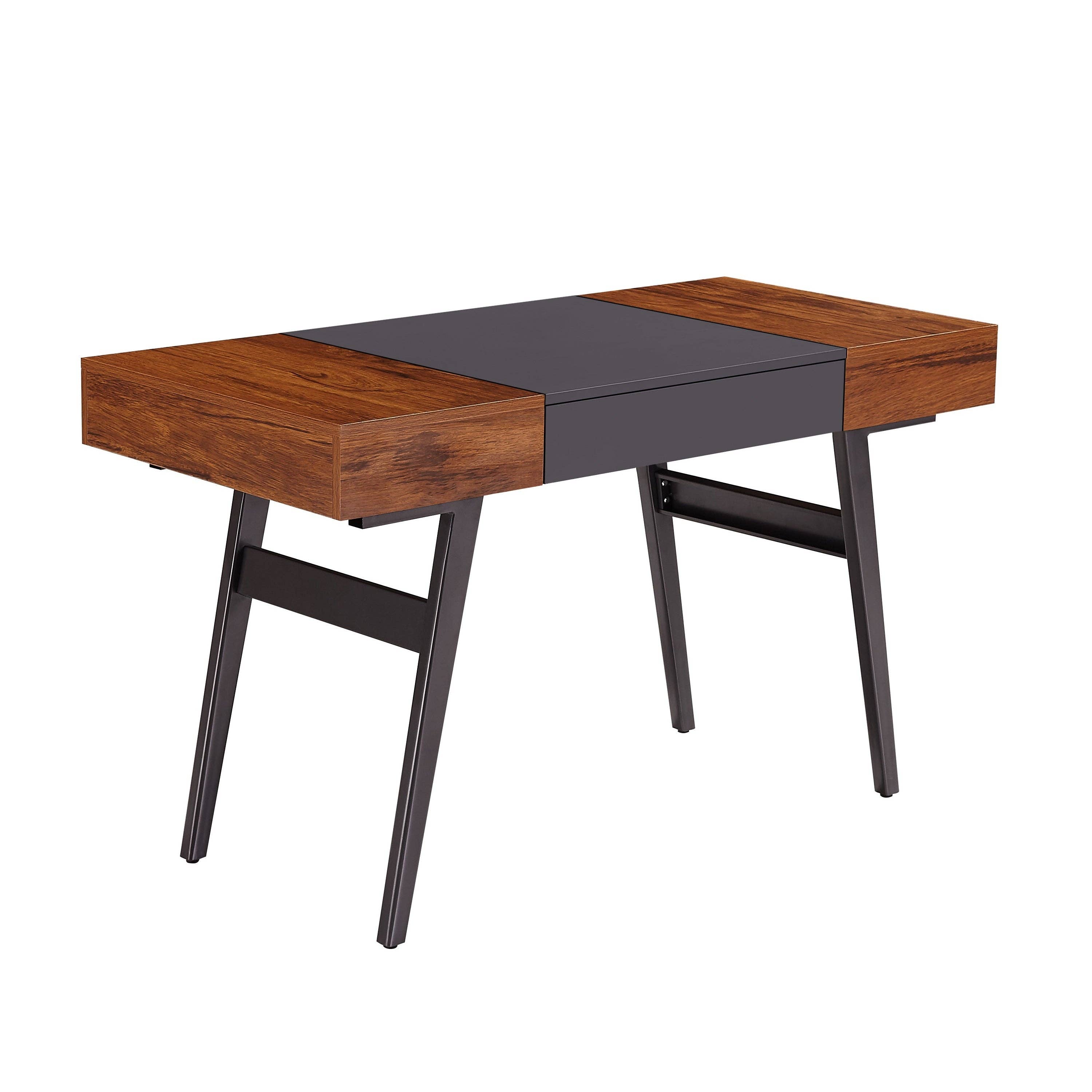 Mahogany Expandable Modern Desk with Storage for wholesale on Faire0
