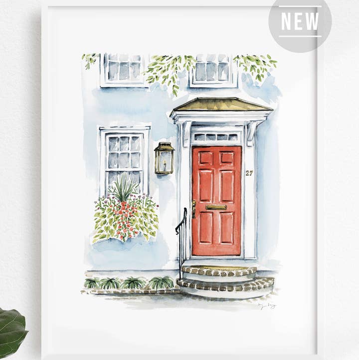 Texture Design Co - Wholesale Art Print - Flower Box Print of House #270