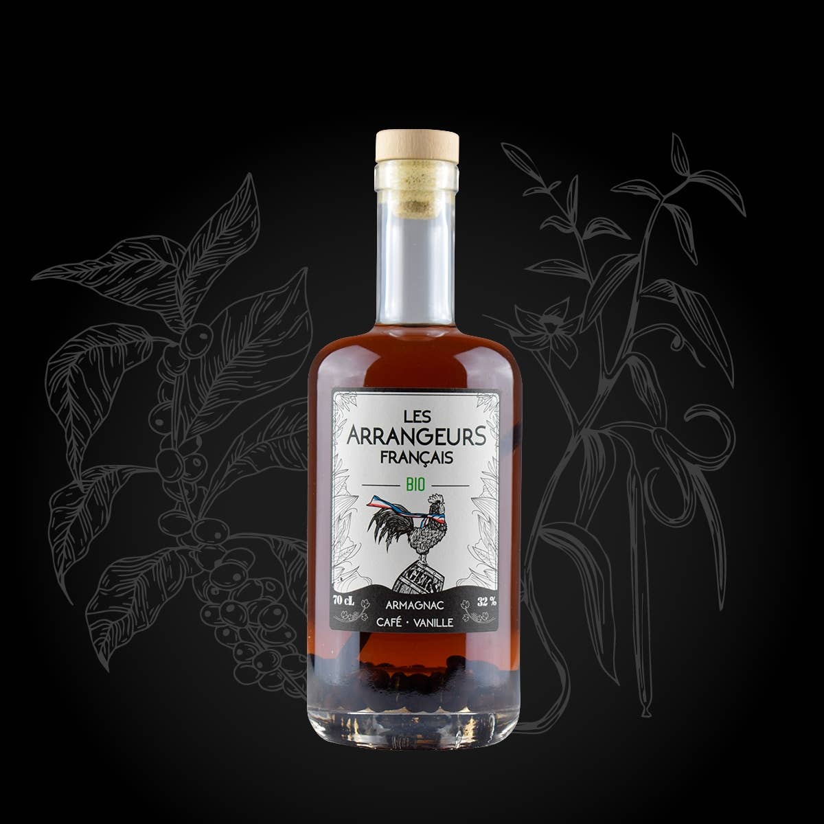 Les Arrangeurs Français - Wholesale Liqueur - Armagnac Arrangé AOC Organic - Coffee - Vanilla