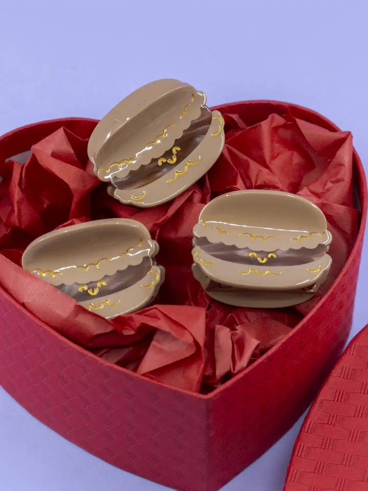 Small Macaron Hair clip for wholesale by Joanna Behar