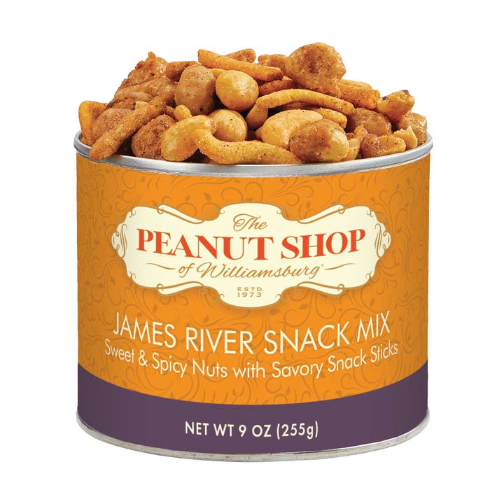 9 oz. James River Snack Mix for wholesale by The Peanut Shop of Williamsburg