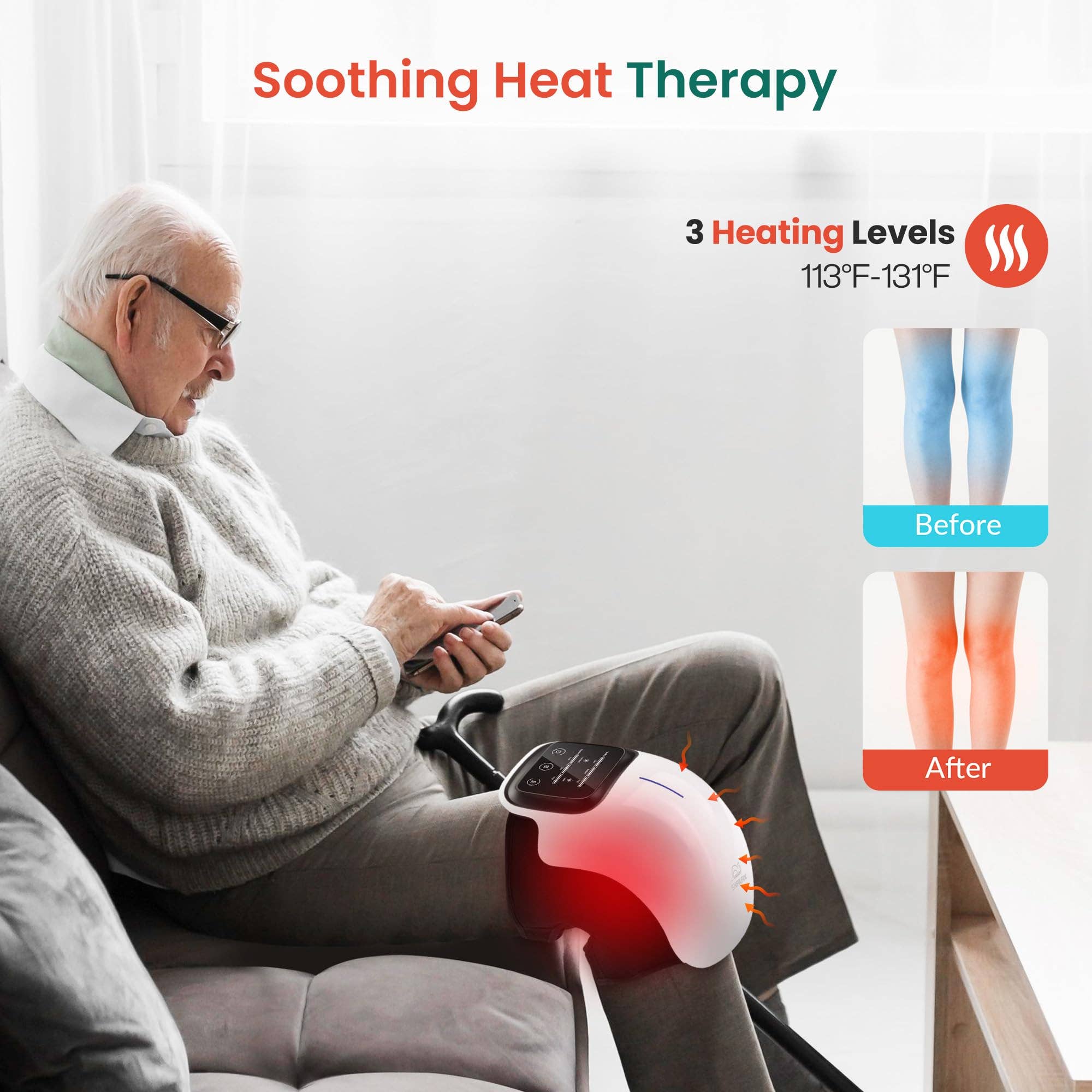 Kannabling - Wholesale Body Massager - Cordless Knee Massager Infrared Heat for Arthritis*Wholesale3