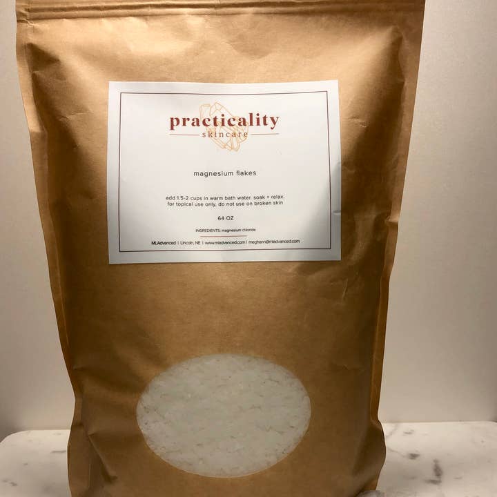 Practicality Skin & Body care - Wholesale Bath salts - Ultra Pure Magnesium Chloride Flakes – 25LB Bulk Bag (USA)6