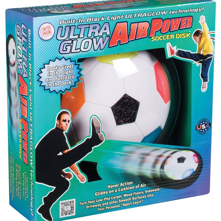 Toysmith - Wholesale Classic Toy - Kids - Can You Imagine Air Power Ultraglow Soccer Disk