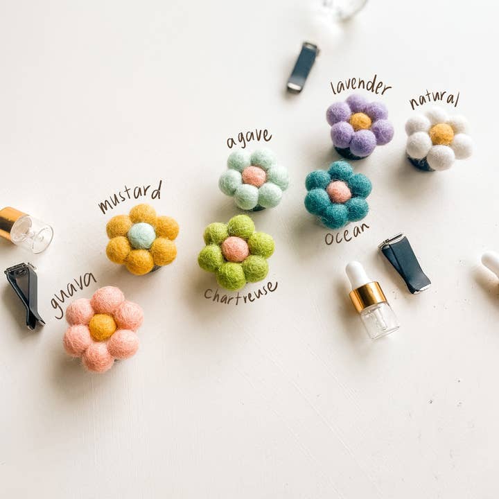 Ruth Artistry & Decor LLC - Wholesale Car Freshener - Women's - Daisy Flower Vent Clip Diffuser Car Air Freshener Car Charm1