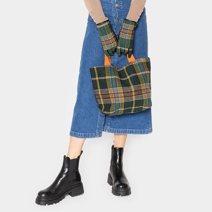 Sensibling Corp. - Wholesale Tote Bag - Women's - Plaid Check Patterned Tote Bag