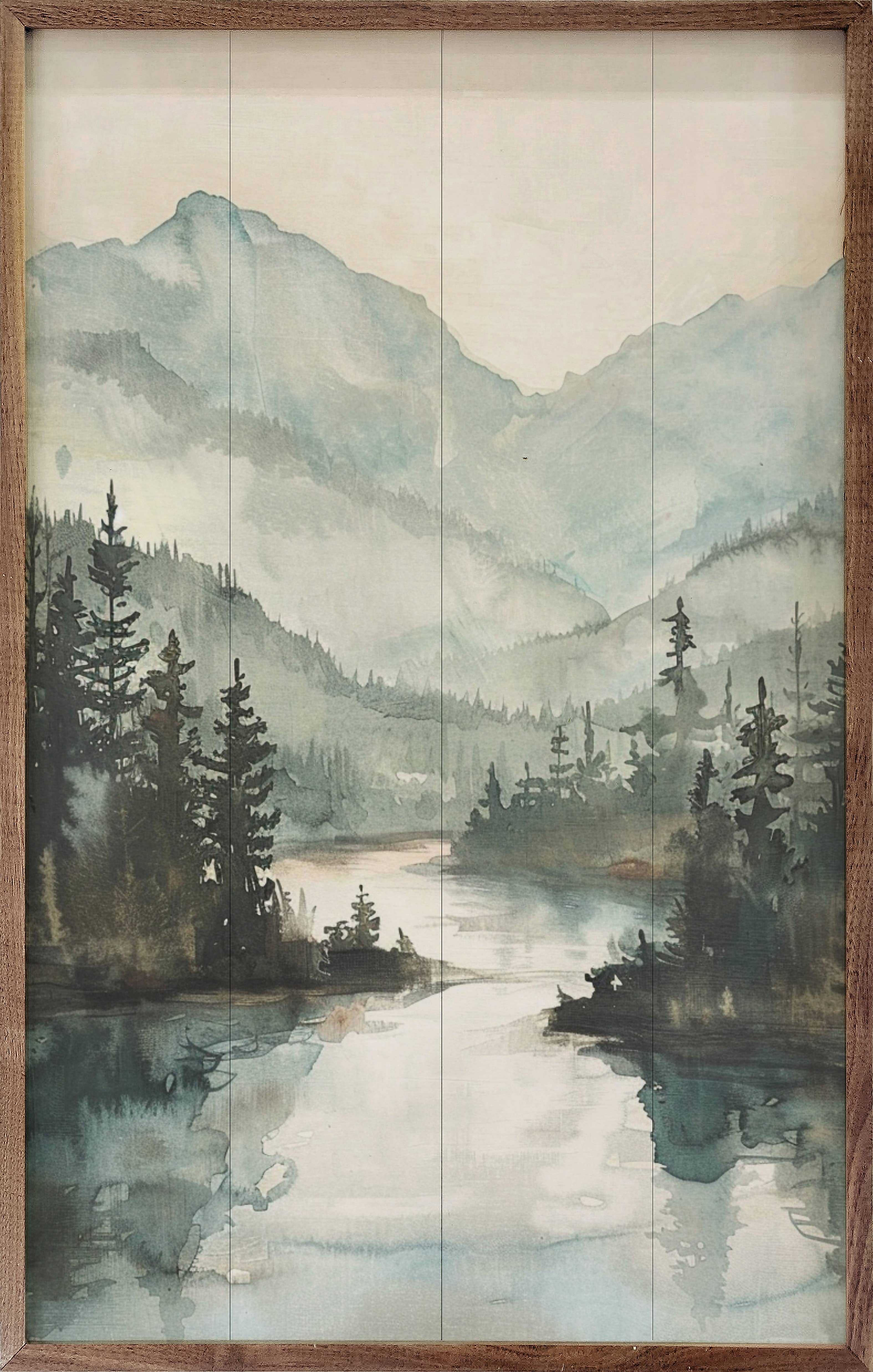 Kendrick Home - Wholesale Art Print - Mountain River View0