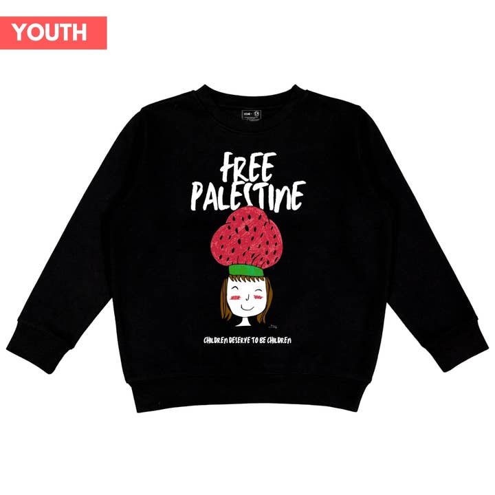 Youth Children Of Gaza Crewneck (Renad X WTP) for wholesale by Wear The Peace