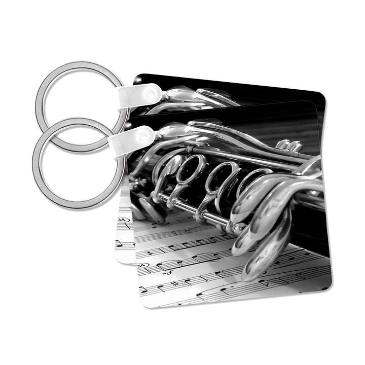 3dRose - Wholesale Keychain - Unisex - 3dRose, Clarinet, Key Chain0