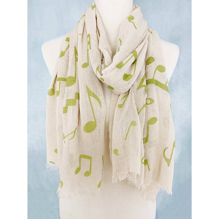 JC Sunny Fashion - Wholesale Scarf - Women's - 7 Colors--Music Notes Scarf1