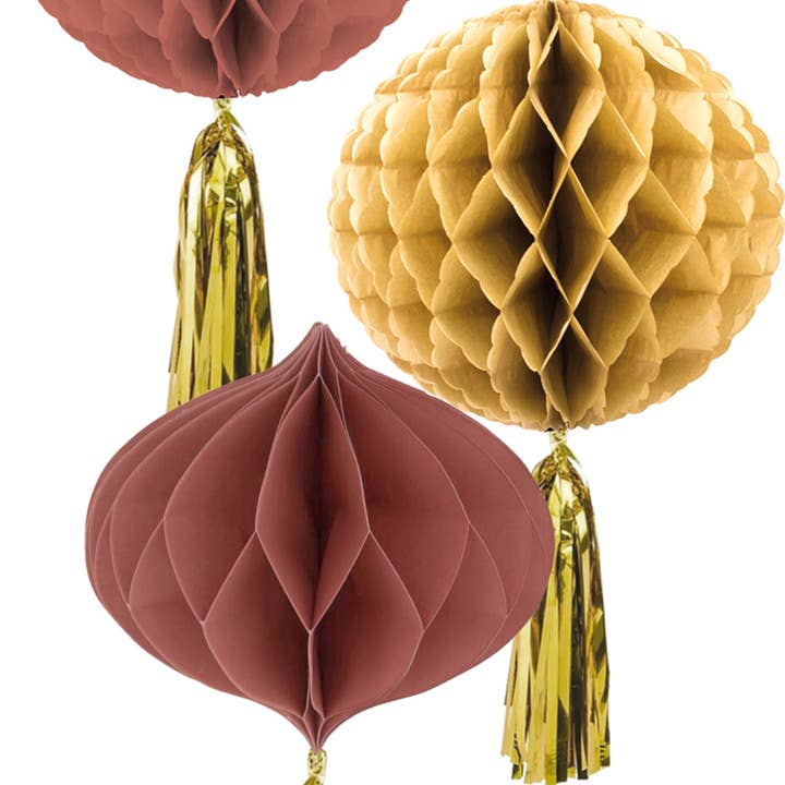 Honeycombs Golden Dusk - 3 stycken för wholesale av Folat BV