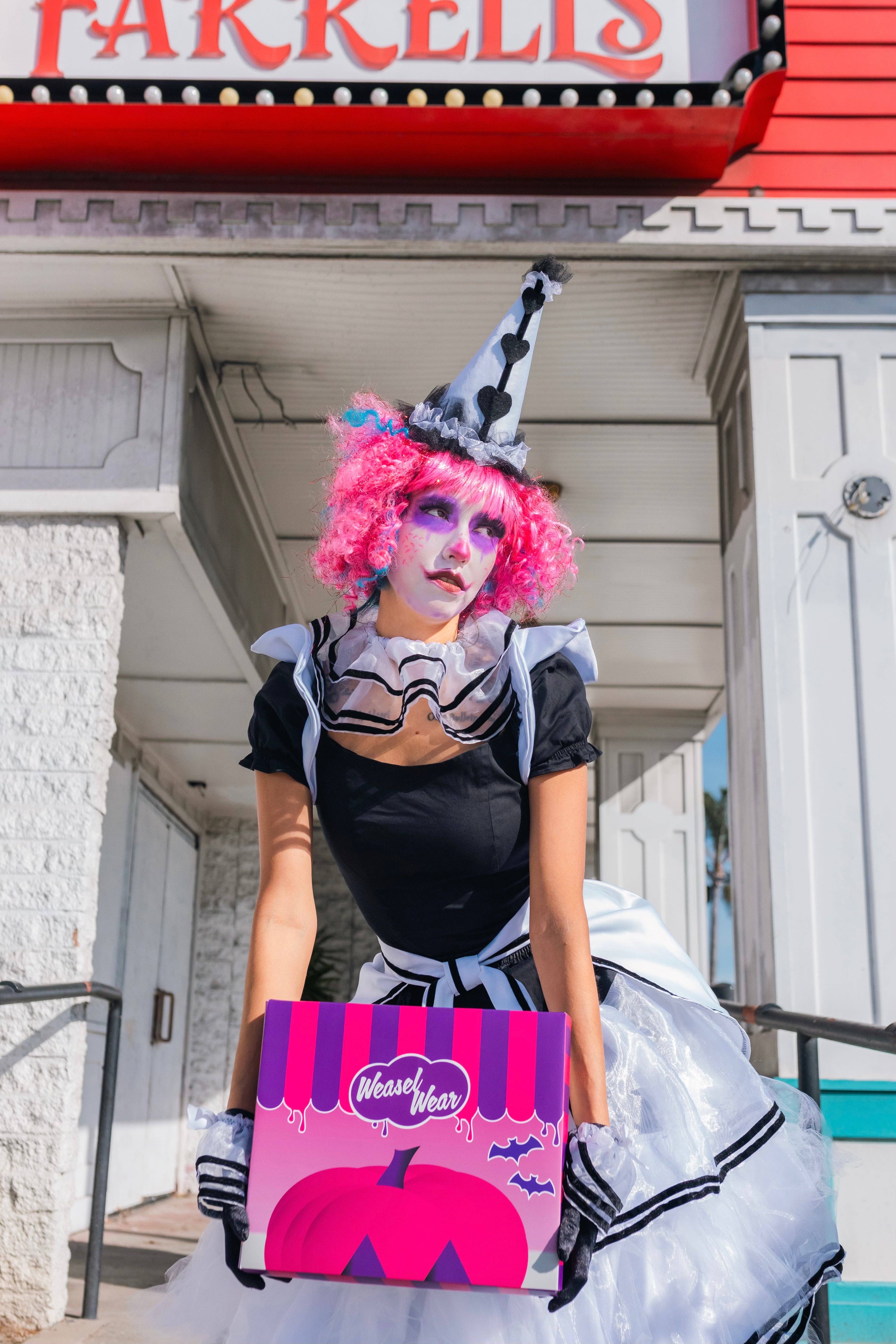 Weasel Wear - Wholesale Crossbody Bag - Women's - Circus Cookie Ghost Convertible Bag - White Vegan Leather Ghost Purse with Rainbow Sprinkles (Spooky Nostalgia Edition)7