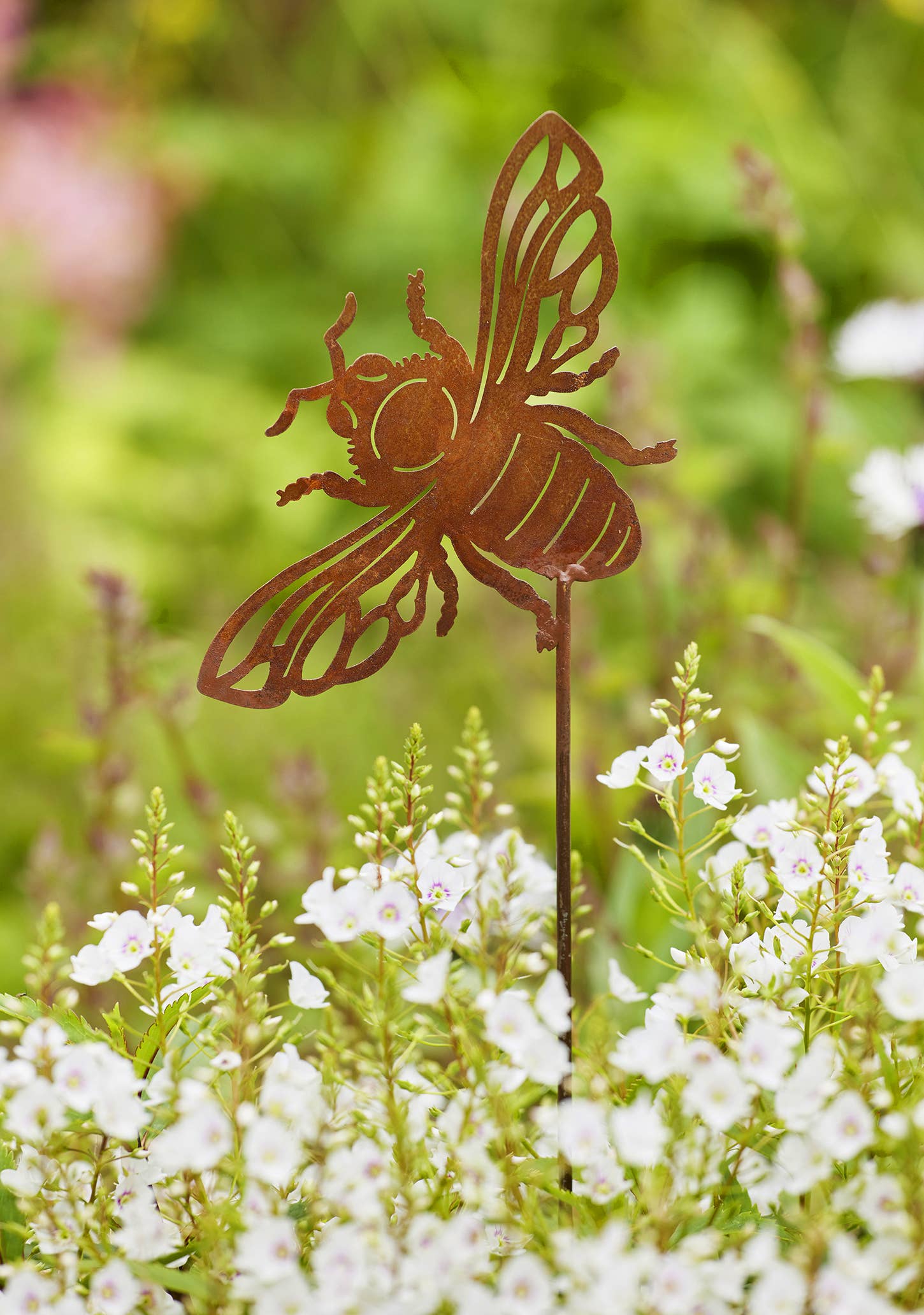 Namaste – wholesale Garden/lawn stake – Rustic Garden Stake Bee0