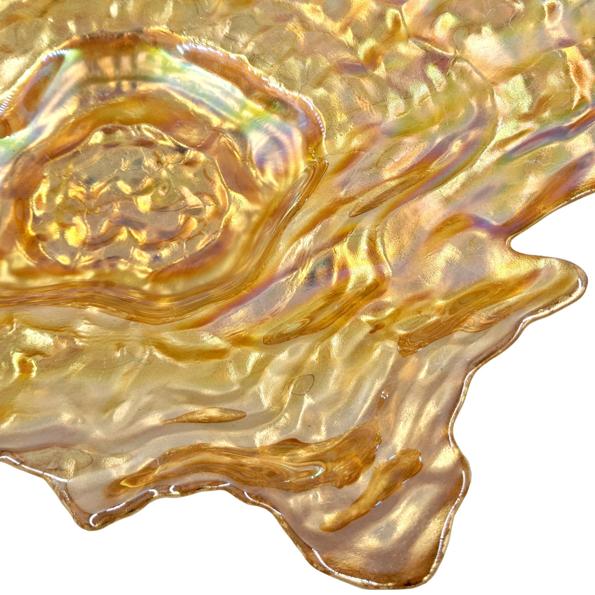 RED POMEGRANATE COLLECTION - Wholesale Decorative Plate/Dish/Bowl - OYSTER Glass Centerpiece Bowl6