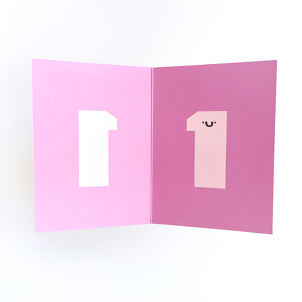 Rumble Cards – wholesale Birthday card – Age 1 - Die Cut - Cute Character - Fun Happy Birthday - One1