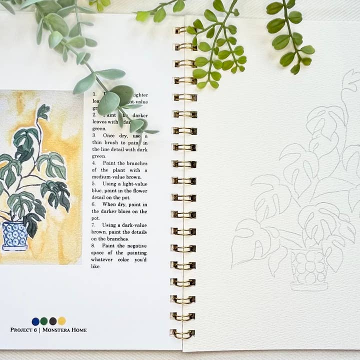 Paint & Pigment Studios - Wholesale Sketchbook/Sketchpad - Botanical Watercolor Workbook