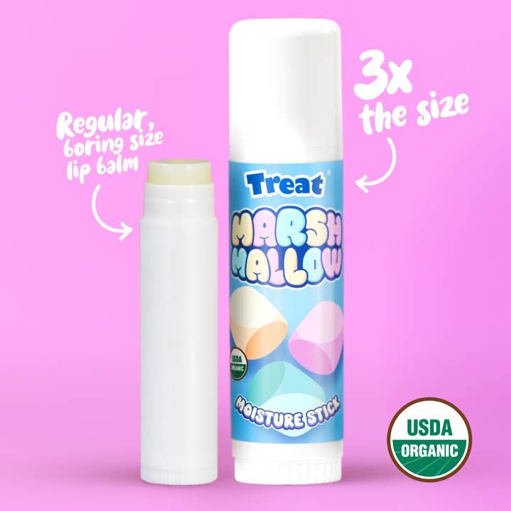Marshmallow "Anywhere" Jumbo Organic Moisture Stick for wholesale by Treat Beauty